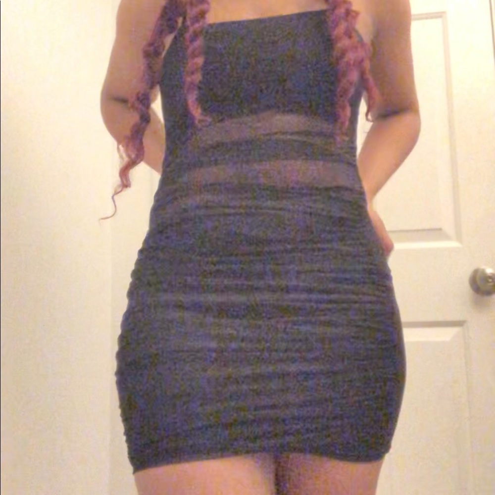 Black mini dress